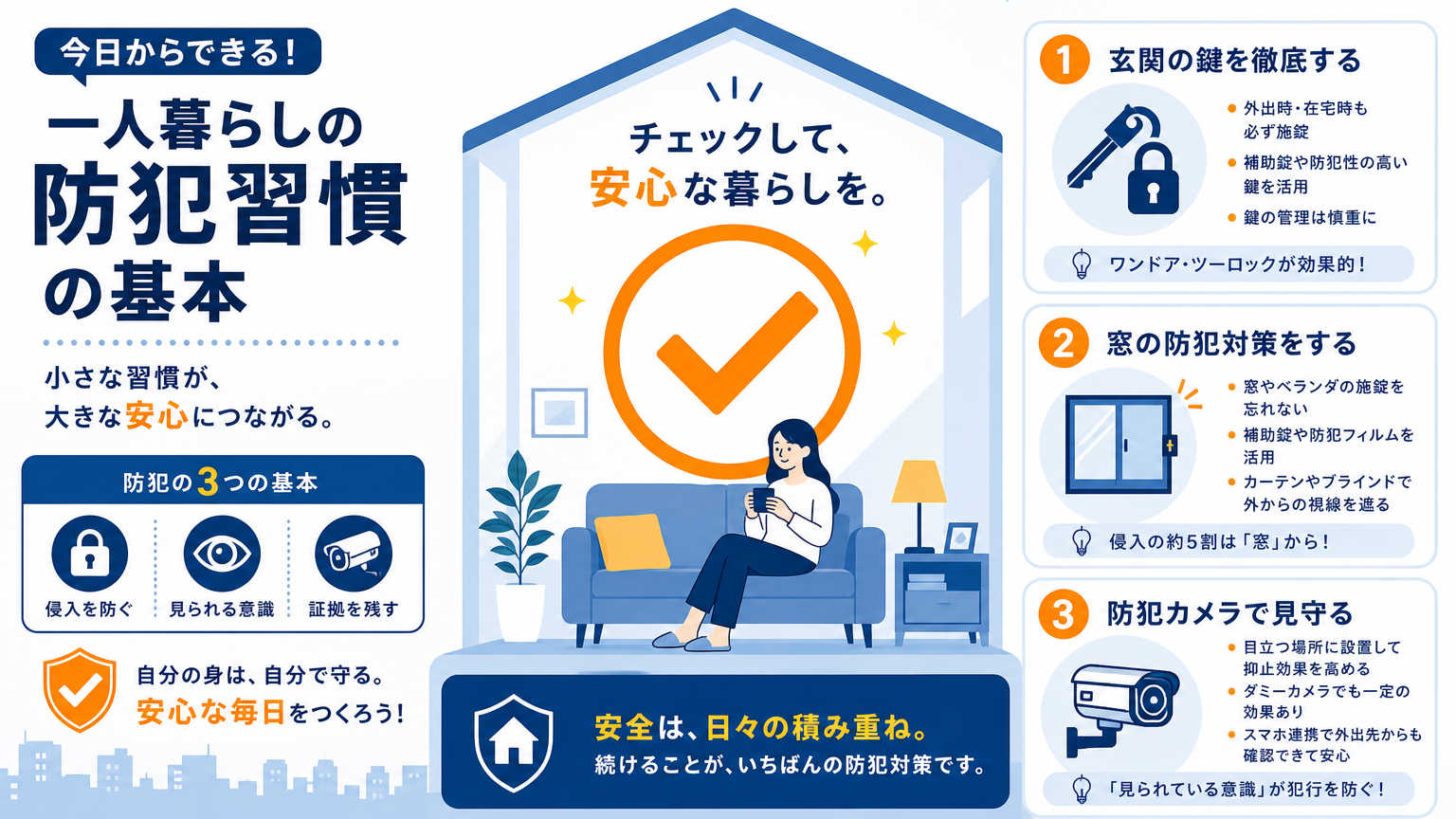 一人暮らしの防犯習慣とは?今日からできる基本の考え方